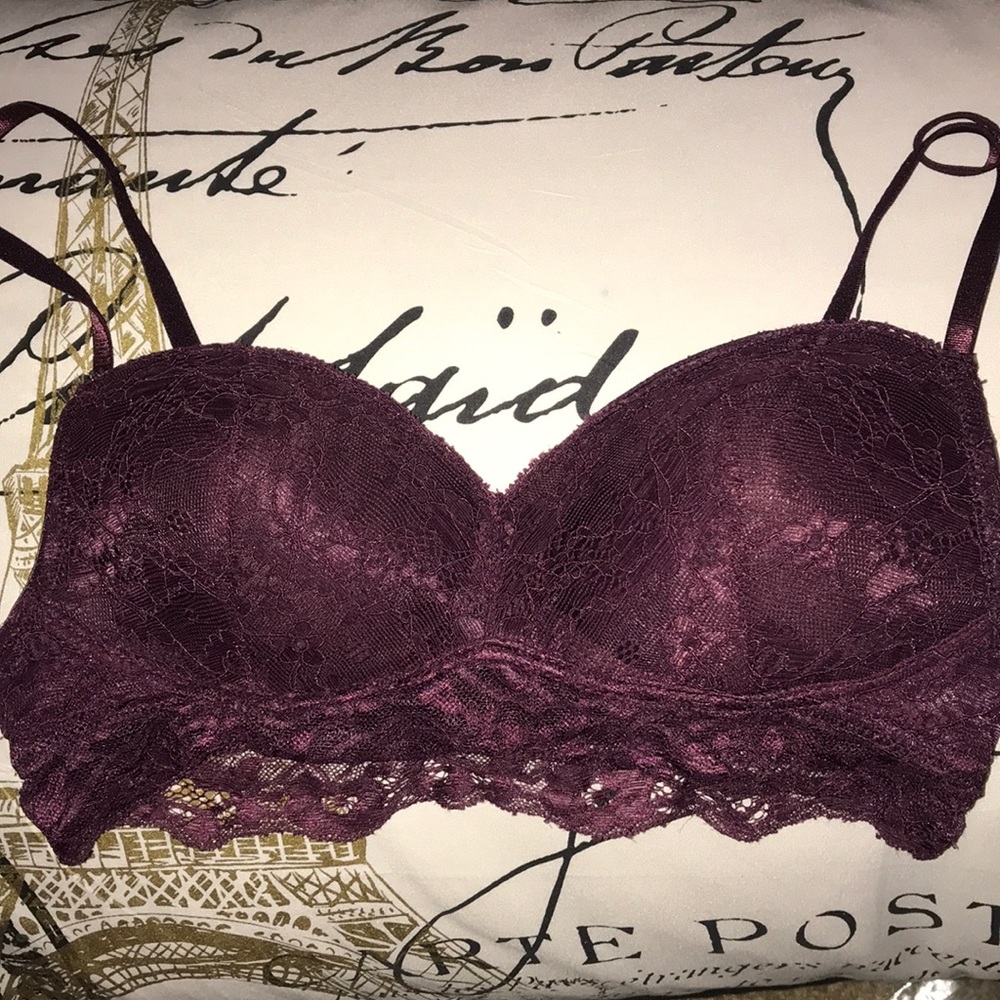 Black or Bergundy Bra or Bandeau